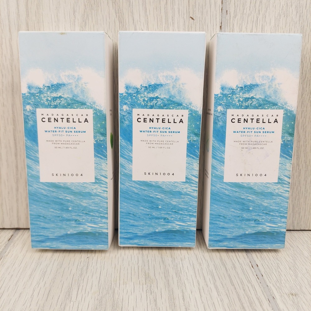 SKIN1004 Madagascar Centella Hyalu-Cica Water-Fit Sun Serum 50ml SPF50+ Lot of 3